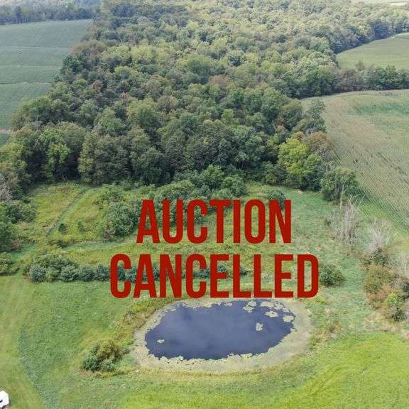 ABSOLUTE Auction – Ashland County – 37.85 +/- Acres – Woods – Stocked Pond – Cabin – Hillsdale Schools
