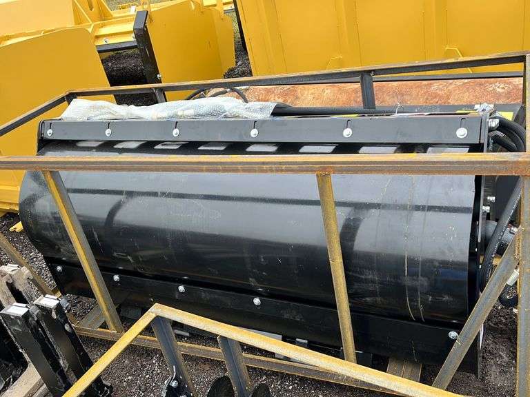 "ABSOLUTE" 2022 Mower King 72in Skid Steer Vibratory Roller RES Auction Services