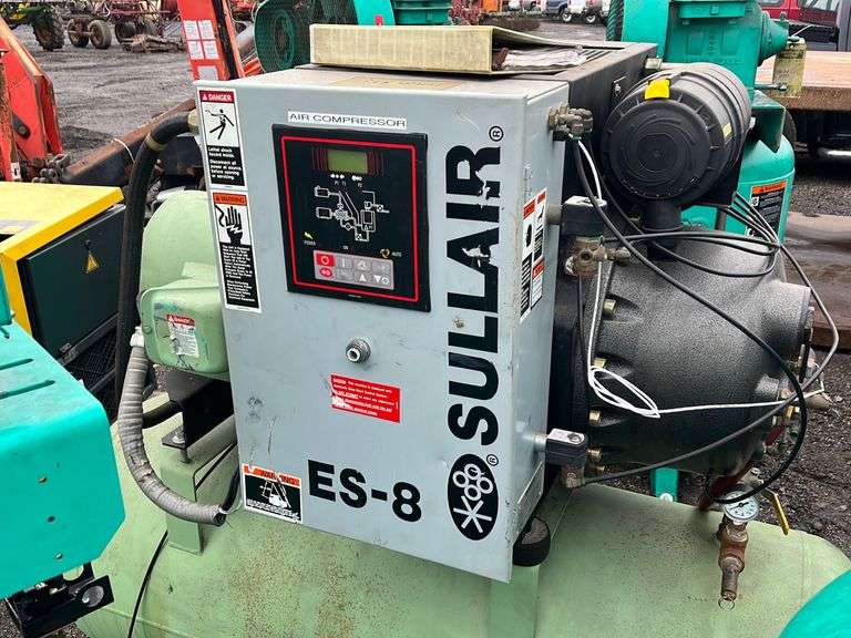 "ABSOLUTE" Sullair ES8 Air Compressor RES Auction Services
