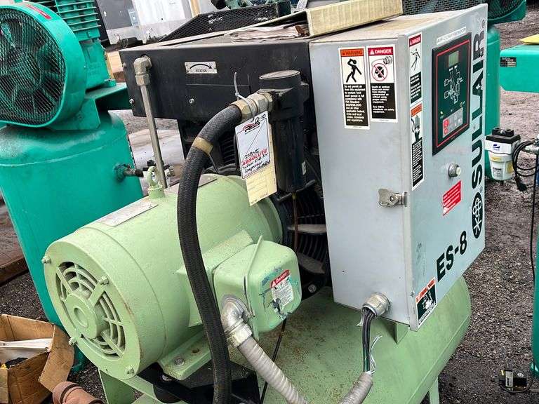 "ABSOLUTE" Sullair ES8 Air Compressor RES Auction Services