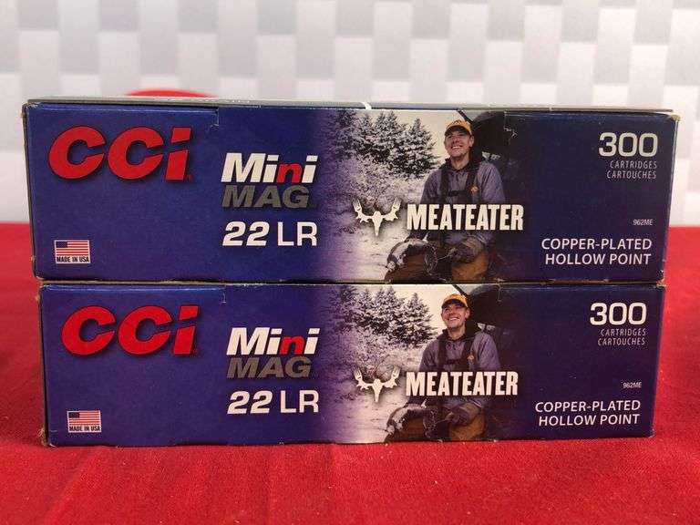 600rds CCI Mini Mag Meateater 22LR 36gr HP Ammo RES Auction Services