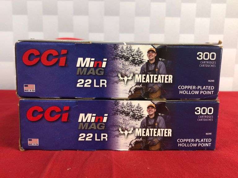 600rds CCI Mini Mag Meateater 22LR 36gr HP Ammo RES Auction Services