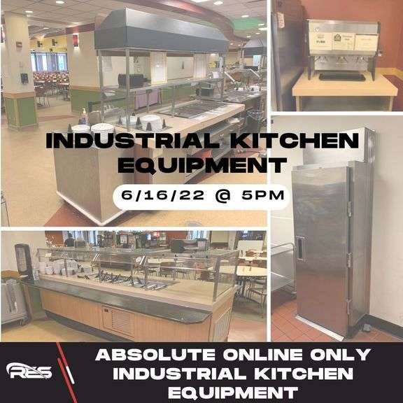 Absolute Online Only Industrial Kitchen Equipment Auction