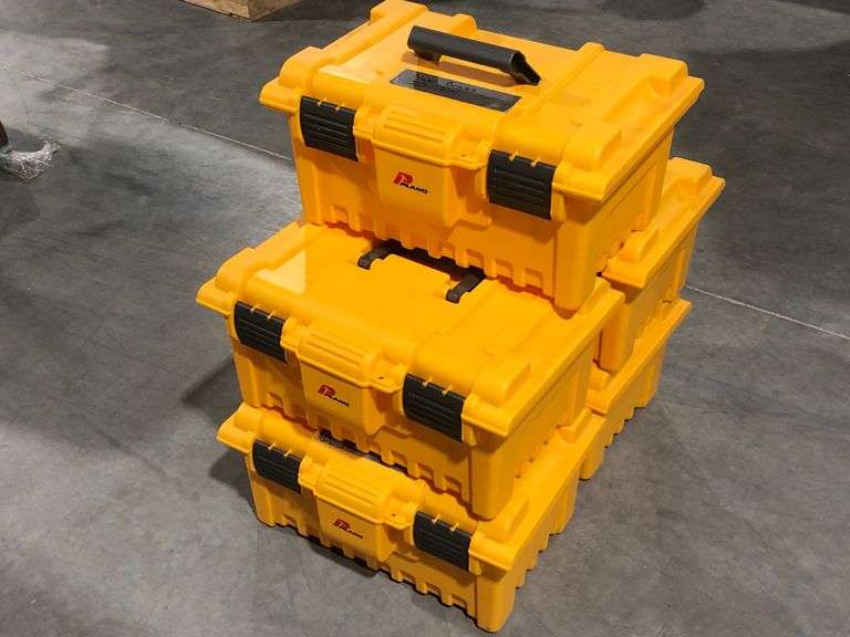 (5) Plano Storage Boxes RES Auction Services