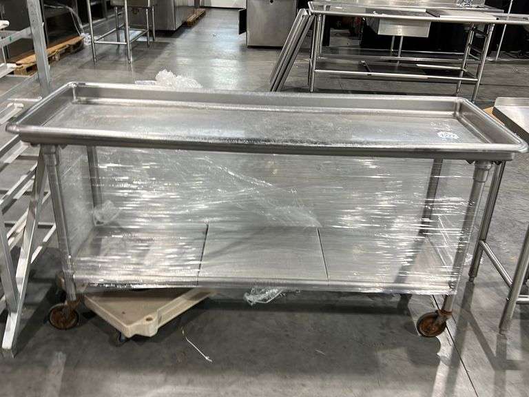 6' Rolling Stainless Table RES Auction Services