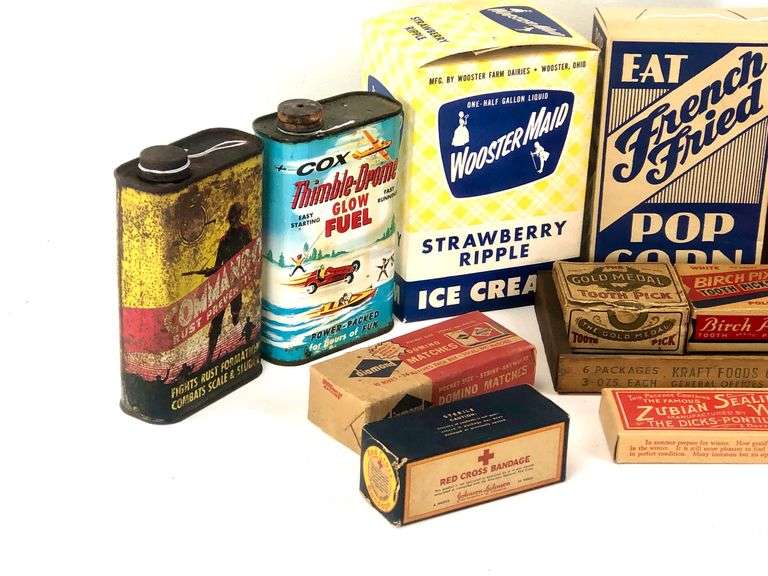 Assorted Vintage Cardboard Boxes RES Auction Services