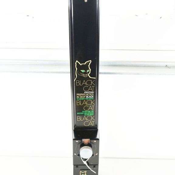 Vintage Black Cat CoinOperated Prophylactic Machine RES Auction Services