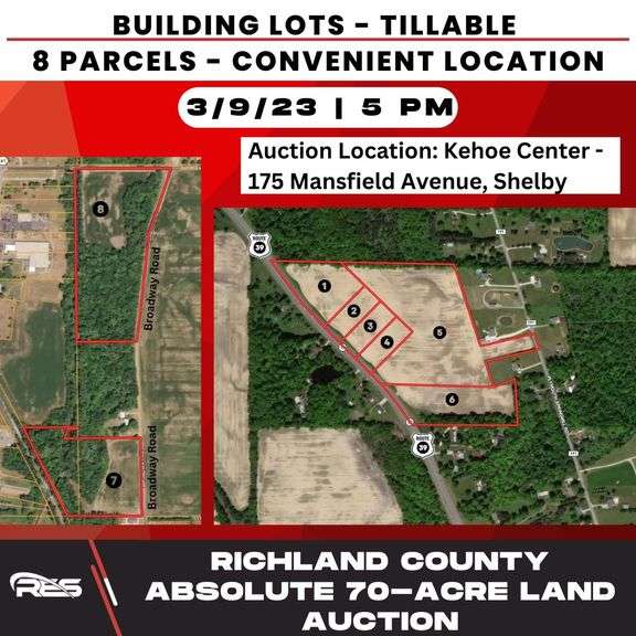 Richland County Absolute 70 Acre Land Auction RES Auction Services