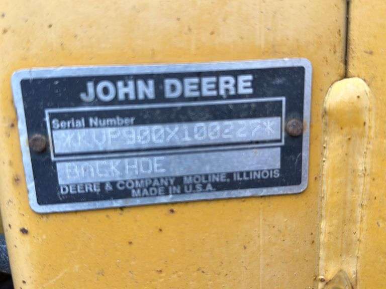 "ABSOLUTE" John Deere Pro 900 Backhoe Attachment RES Auction Services