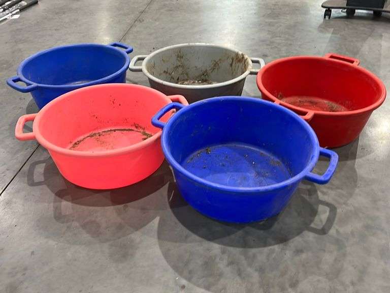 "ABSOLUTE" (5) Feed Tubs RES Auction Services