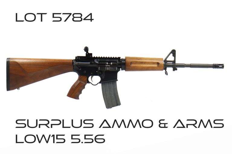 Surplus Ammo & Arms LOW15 5.56MM Semi Auto Rifle RES Auction Services