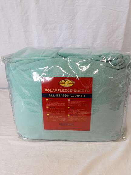 Berskshire Polar Fleece Sheets Queen Green Rideau Auctions berskshire-polar-fleece-sheets-queen-green-rideau-auctions