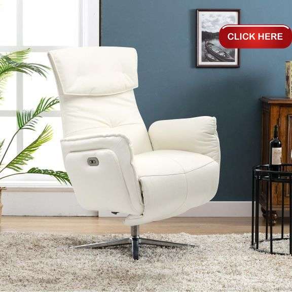 Zero stress Mayfair power recliner cream Rideau Auctions