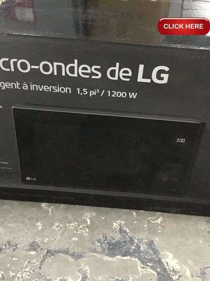 LG Smart Inverter Microwave Oven Rideau Auctions