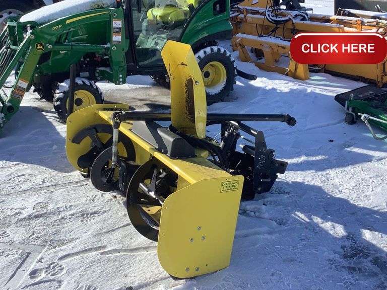 John Deere 54 quick hitch snowblower Rideau Auctions