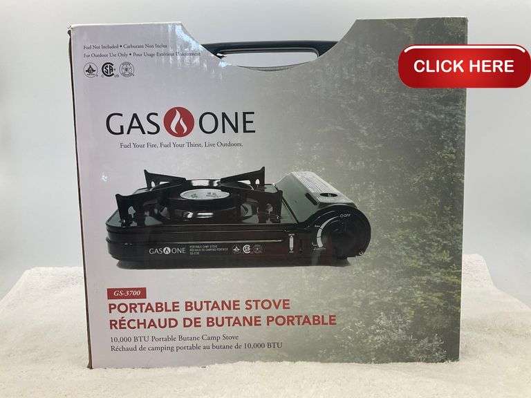 GAS ONE Portable Butane Gas Stove with Carrying Case Rideau Auctions