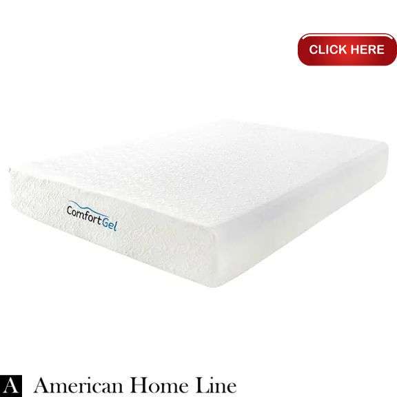American home line 10” comfort gel mattress, queen Rideau Auctions