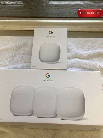 Google nest wifi pro 4 pack - Rideau Auctions