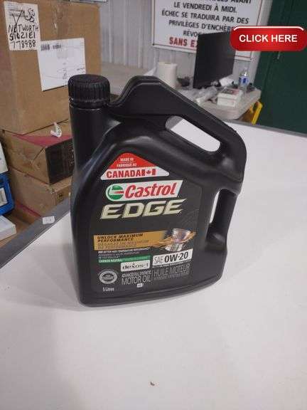 Castrol 0w-20 motor oil - Rideau Auctions