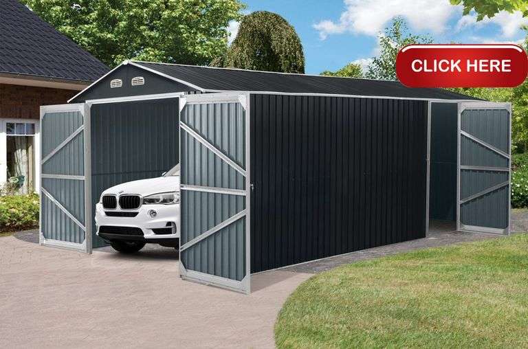 TMGMS1020A Metal Shed Garage 10' X 20' Rideau Auctions
