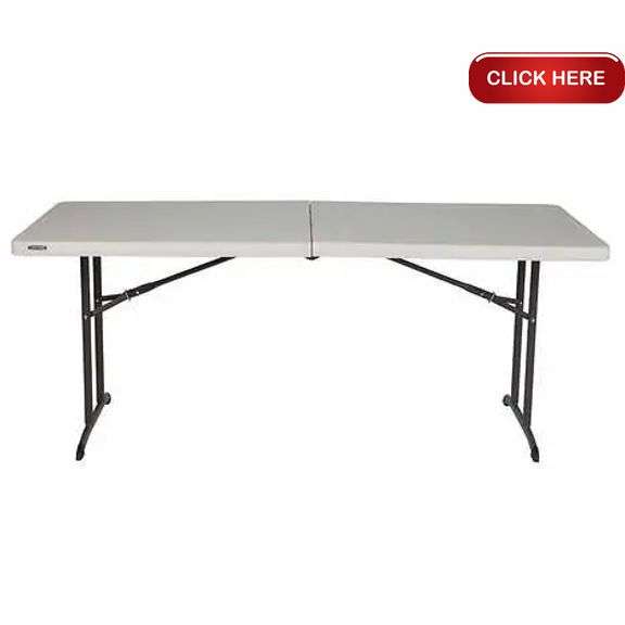 Lifetime 6’ FoldinHalf Table Rideau Auctions
