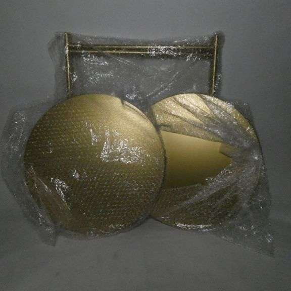 TwoTiered End Table (Gold) Rio Grande Trade