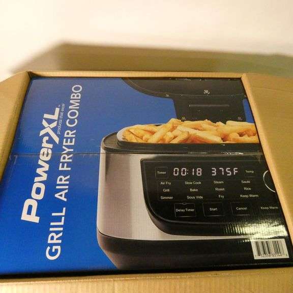 PowerXL Grill Air Fryer Combo Silver Rio Grande Trade