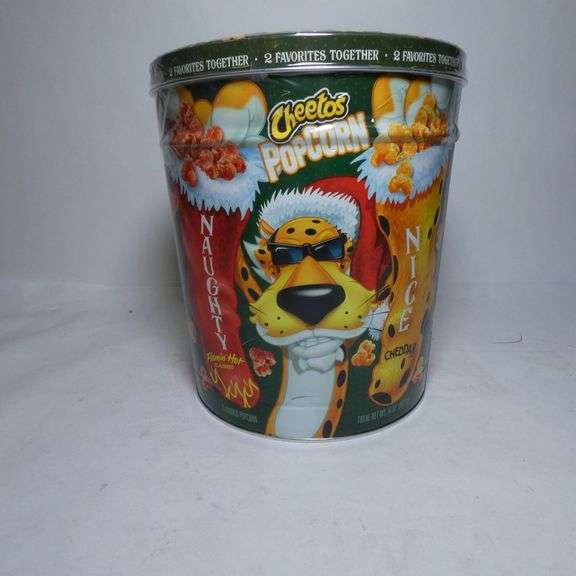 Cheetos Popcorn Tin, 2 Flavors Rio Grande Trade
