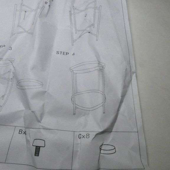 TwoTiered End Table (Gold) Rio Grande Trade