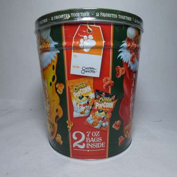 Cheetos Popcorn Tin, 2 Flavors Rio Grande Trade