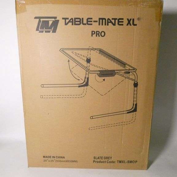 TableMate XL Pro Folding TV Tray Slate Grey Rio Grande Trade