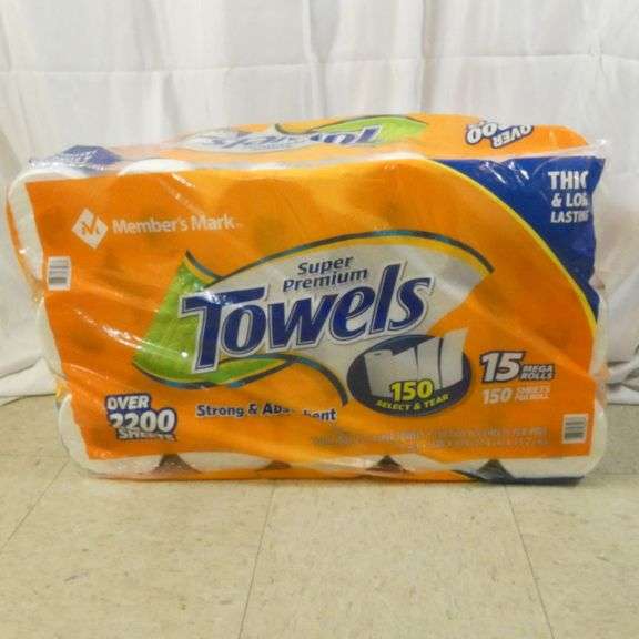 Member's Mark Paper Towels, 15 Mega Rolls Rio Grande Trade