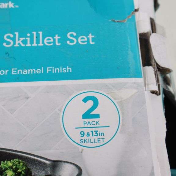 Member's Mark 2 Pack Enamel Cast Iron Skillet Set - Rio Grande Trade