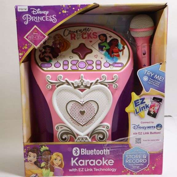 IHome Disney Princess Bluetooth Karaoke w/EZ Link Technology Rio