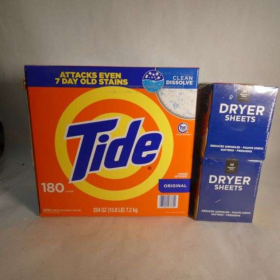 Tide Laundry Detergent and Dryer Sheet Bundle Rio Grande Trade