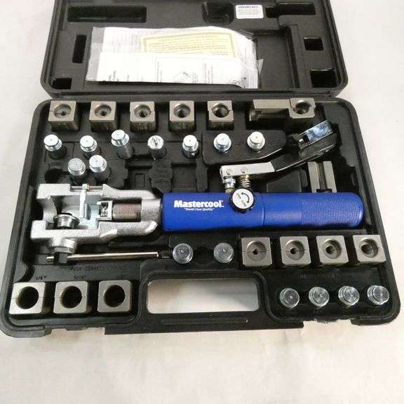 Mastercool Blue and Silver Universal Hydraulic Flaring Tool Set with