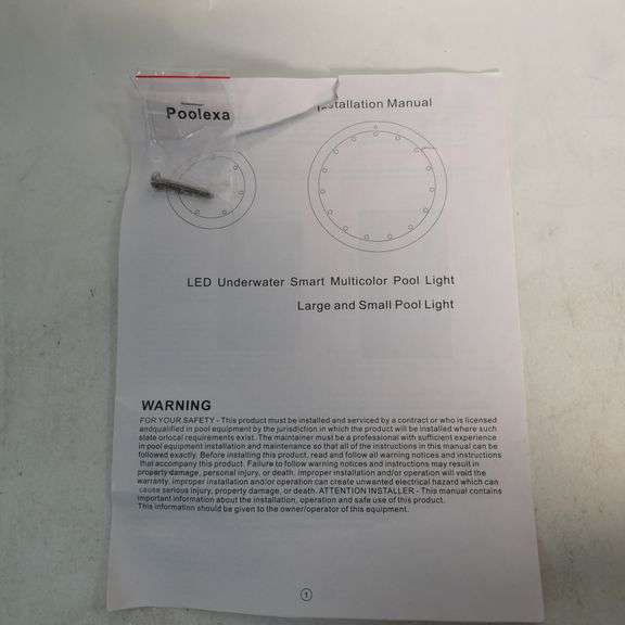 Poolexa Inground Pool/Spa Light Rio Grande Trade