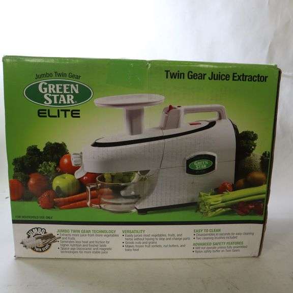 Jumbo Twin Gear Green Star Elite Juice Extractor Rio Grande Trade