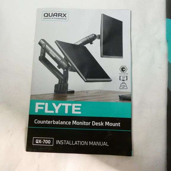 Quarx Flyte Professional Dual Arm Monitor Mount Rio Grande Trade