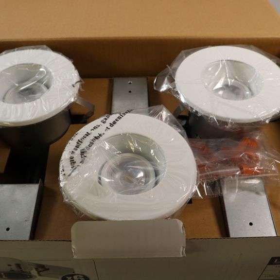 Commercial Electric White LED Round Trim Recessed Lighting Kit 6 Pack