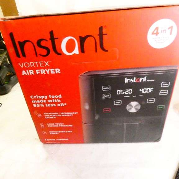 Instant Vortex 6 Quart Air Fryer Oven, 4in1 Functions Rio Grande Trade