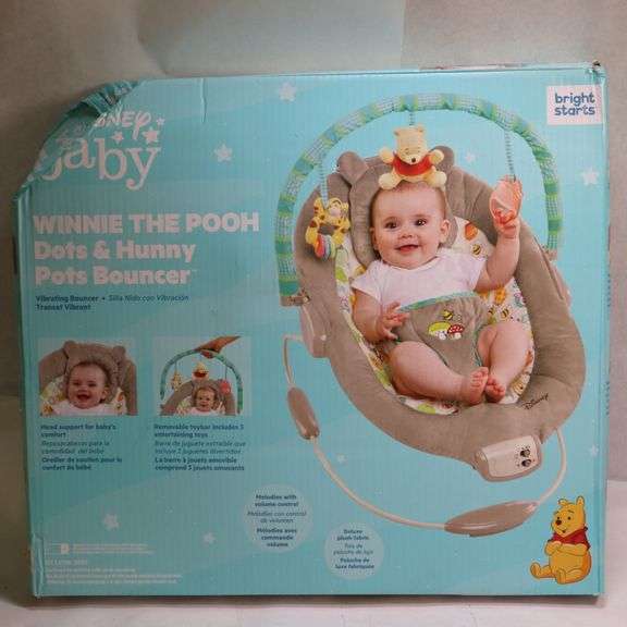 Disney Baby Winnie Pooh Portable Bouncer, NEW Rio Grande Trade