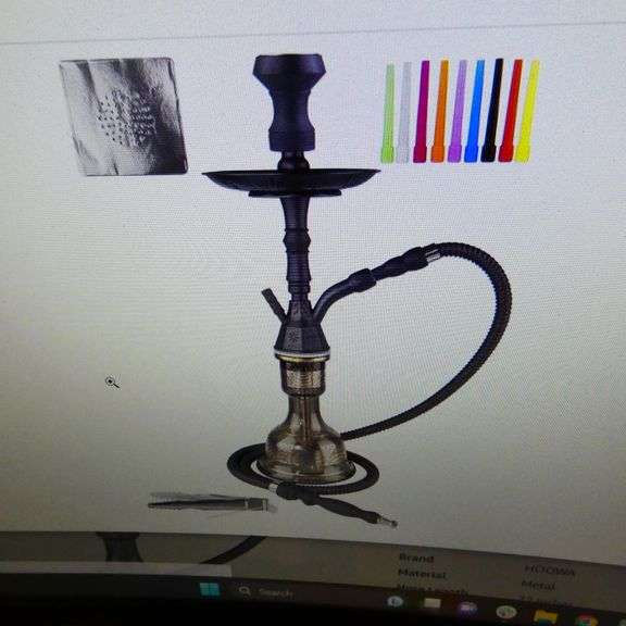 Hookah Set 23'' Shisha Hookah Complete Set Egyptian Hookah With Glass
