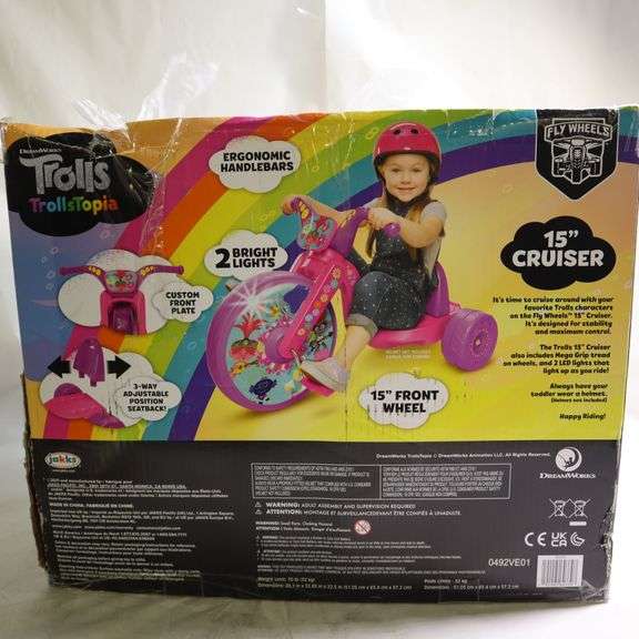DreamWorks Trolls TrollsTopia Fly Wheels 15" Cruiser, Assembly Required Rio Grande Trade