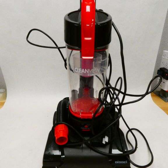 BISSELL CleanView Compact Upright Vacuum, Removable Extension Wand, Red