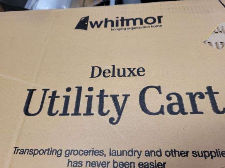 Whitmor Deluxe Utility Cart, Extra Large, Black Rio Grande Trade