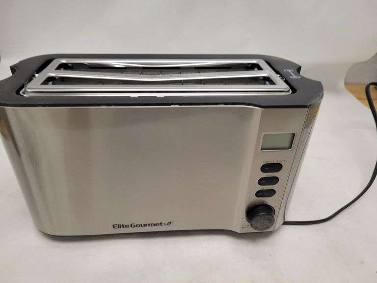 Elite Gourmet 4 Slice Toaster, Stainless Steel Rio Grande Trade