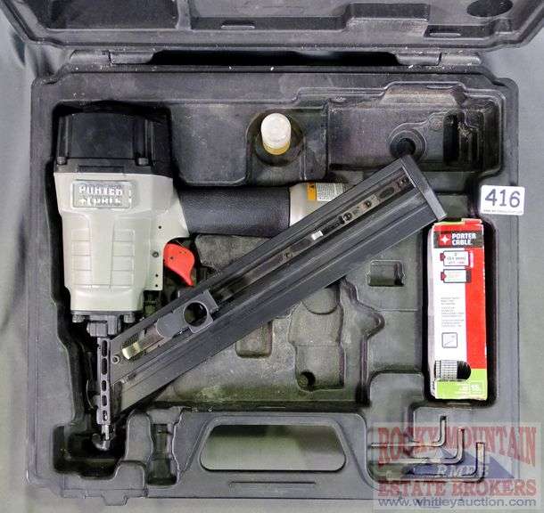 Porter Cable Model DA 250A 15 Gauge Finish Nailer, with extra nails and