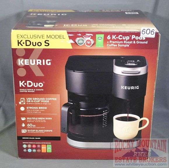 New Keurig KDuo Single Serve and Carafe Coffee Maker. Use ground