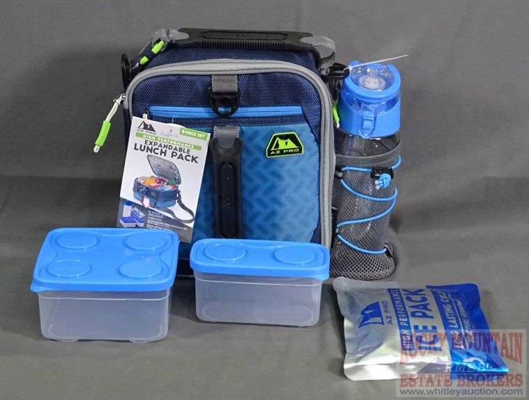 Brand New Arctic Zone 8 Piece Expandable Lunch Pack Set with Water